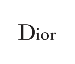 Le logo dior est noir et blanc sur fond blanc.