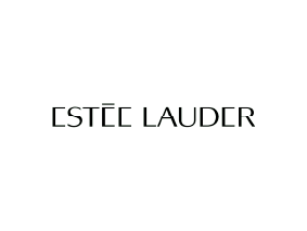 Le logo estee lauder est sur fond blanc.