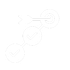 Arrow hitting target, connected to circles with checkmarks, representing goal achievement.