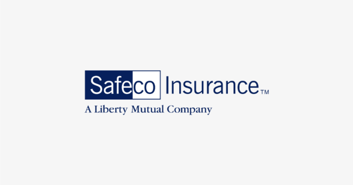 An american reliable insurance company logo on a blue background