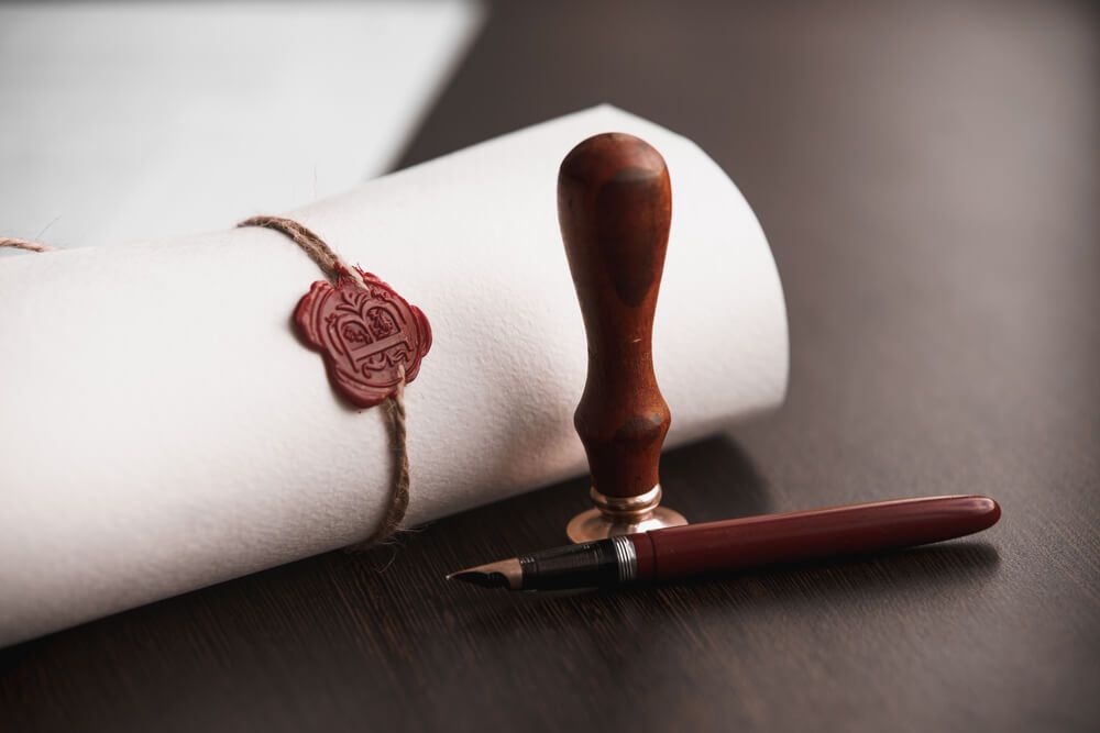 Last Will And Testament With Pen And Notary Seal — Farrell Lusher Solicitors In Wagga Wagga, NSW