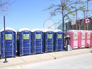 Portable Restroom in the Amusement Park — Frankfort, IL — Perfect Potty, Inc.