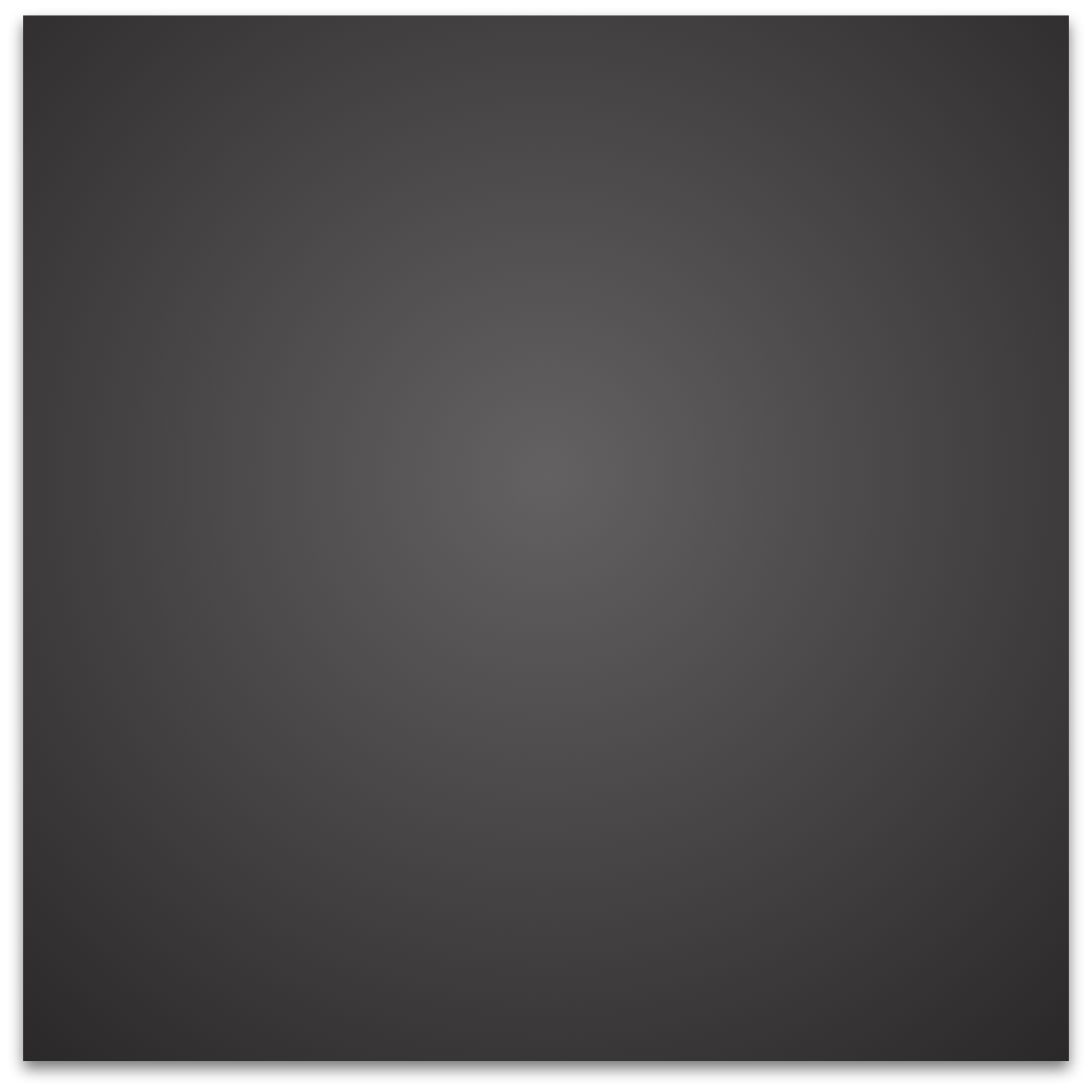 Ein schwarzes Quadrat mit weißem Rand auf weißem Hintergrund.