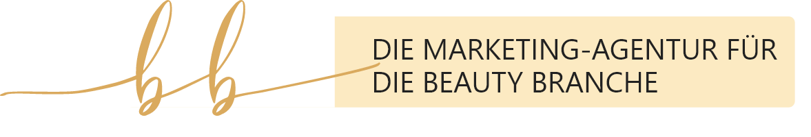 A logo for die marketing agentur fur die beauty branche