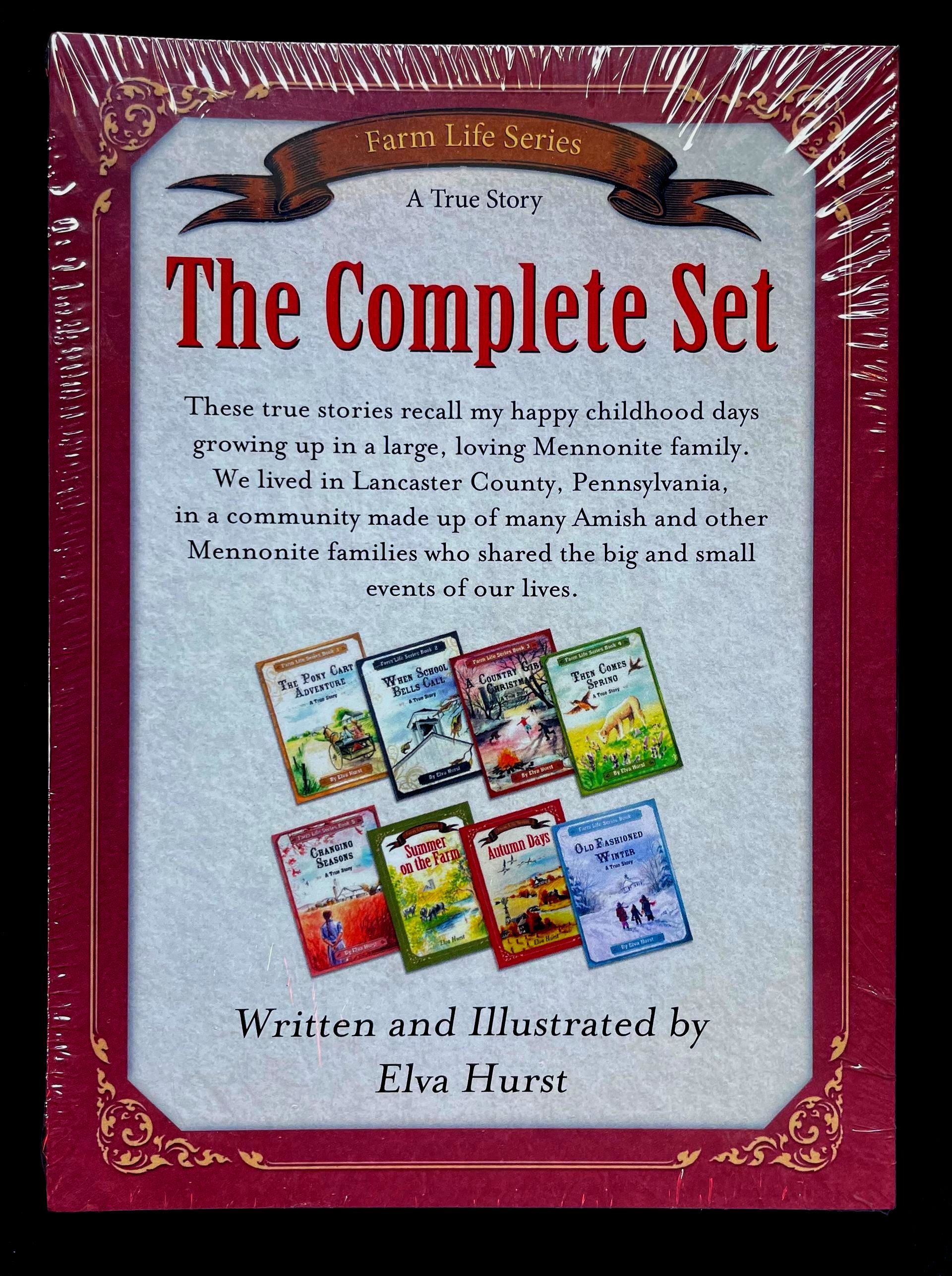 A book called the complete set is wrapped in plastic