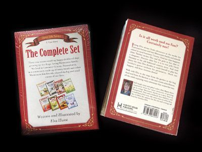 The front and back of a book called the complete set