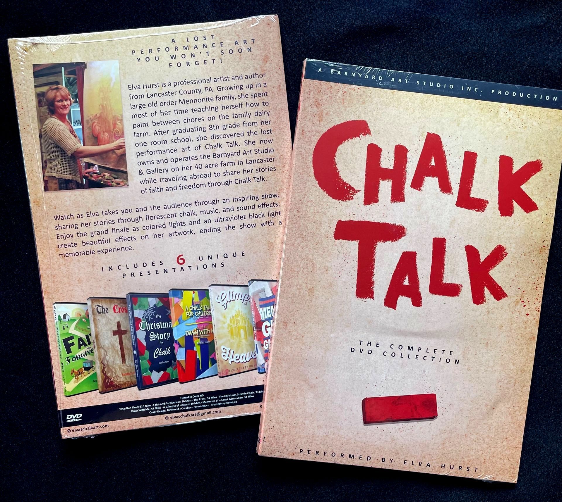 A book called chalk talk sits on a table