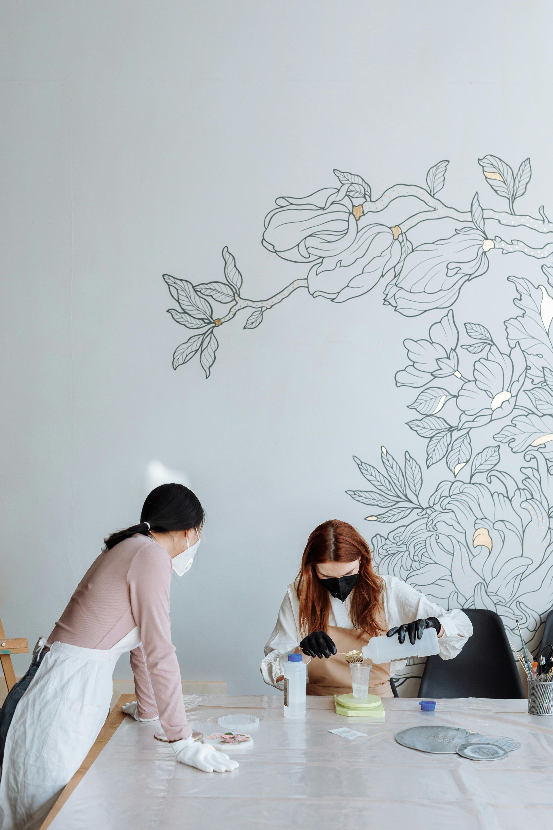 schildertechnieken muur