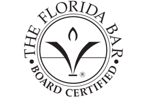 The logo for the florida bar board certified