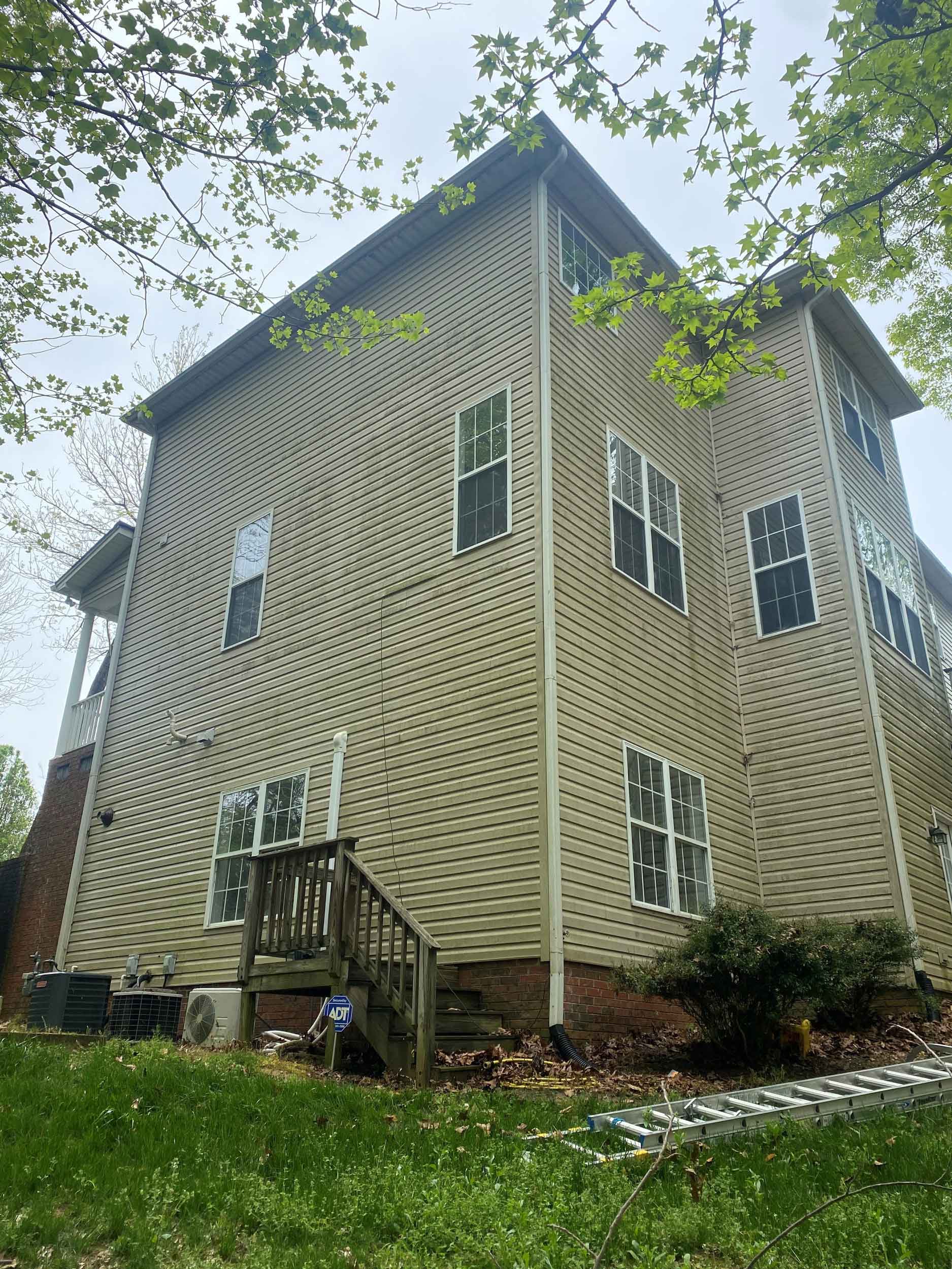 Tall House — Greensboro, NC — JTA Softwash & Roof Cleaning