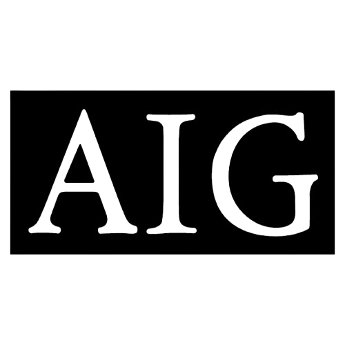 The aig logo is in a square on a white background.