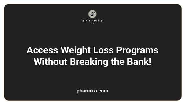 How can I lose weight without insurance?