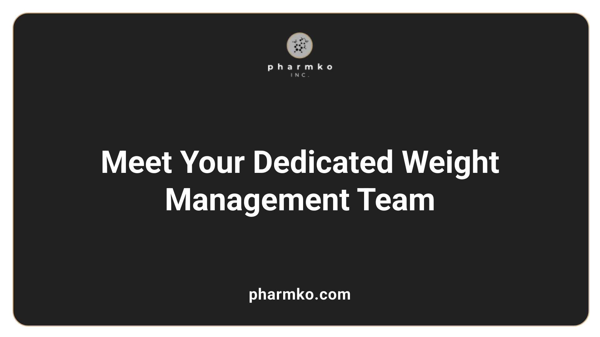 Meet Your Dedicated Weight Management Team