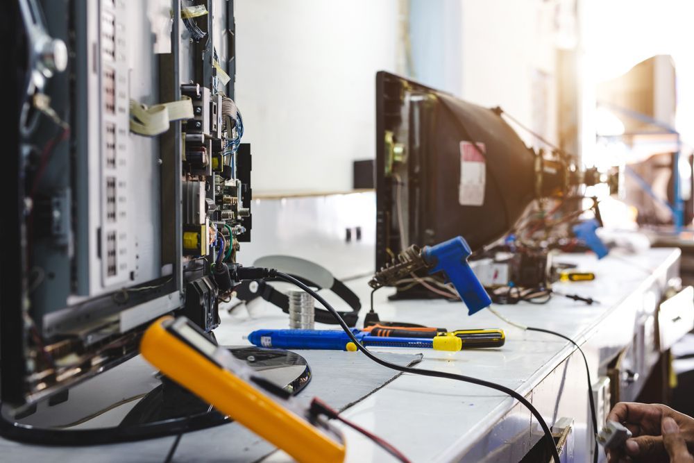 Back of television LCD - Antenna Services in West Gosford, NSW