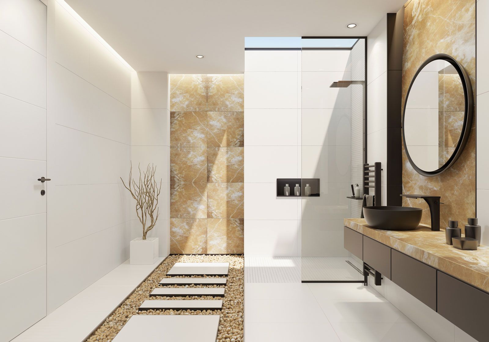 Luxury White Bathroom — Delray Beach, FL — Passeri Marble