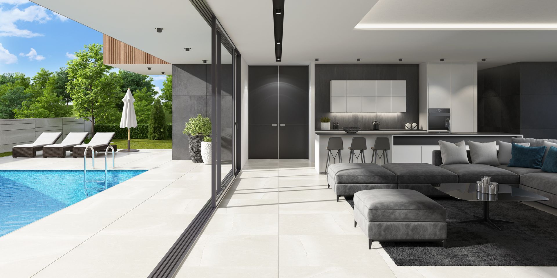 General Interior View Of a White Kitchen — Delray Beach, FL — Passeri Marble