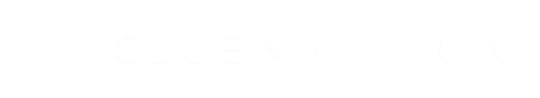 The stylised white logo of Club Nautical