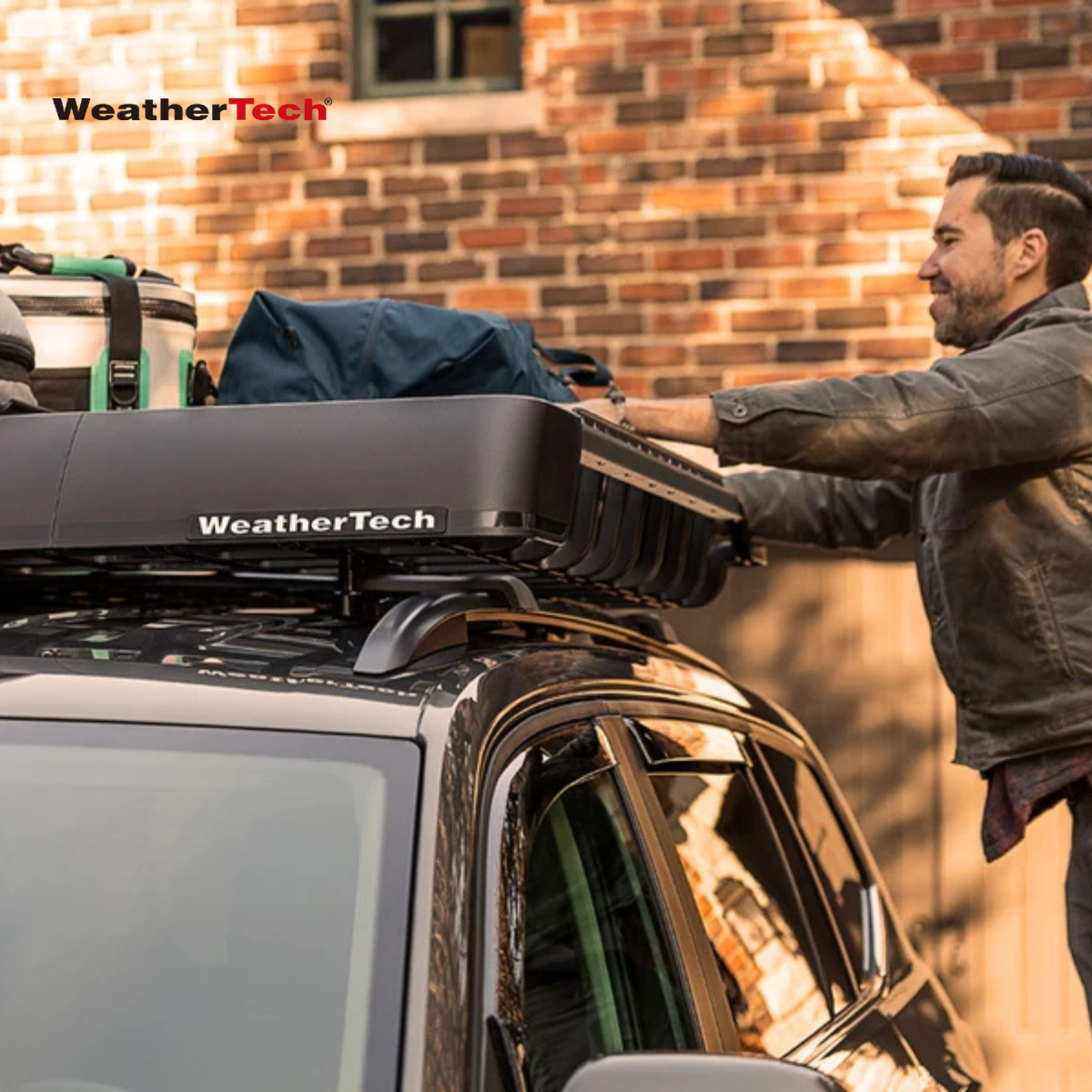 WeatherTech roof basket, rooftop cargo carrier Fort Collins, SUV roof rack, extra vehicle storage, c