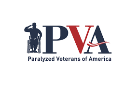 A logo for pva paralyzed veterans of america