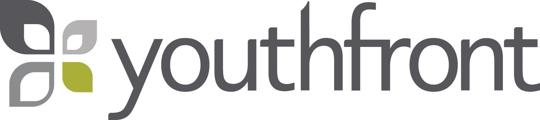 A logo for youthfront is shown on a white background.