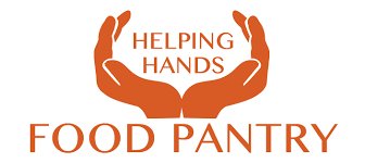 A logo for a food pantry called helping hands
