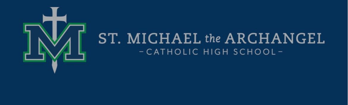 The logo for st. michael the archangel catholic high school