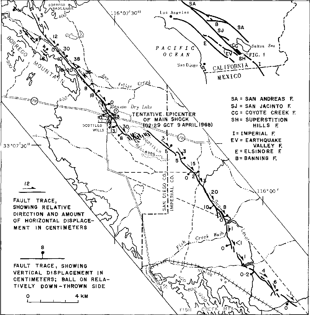 The Borrego Mountain, California, earthquake of 9 April 1968: A preliminary report