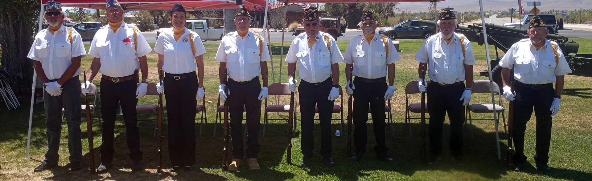 Memorial Day ceremony at Christmas Circle with the Borrego Springs American Legion Post 853.