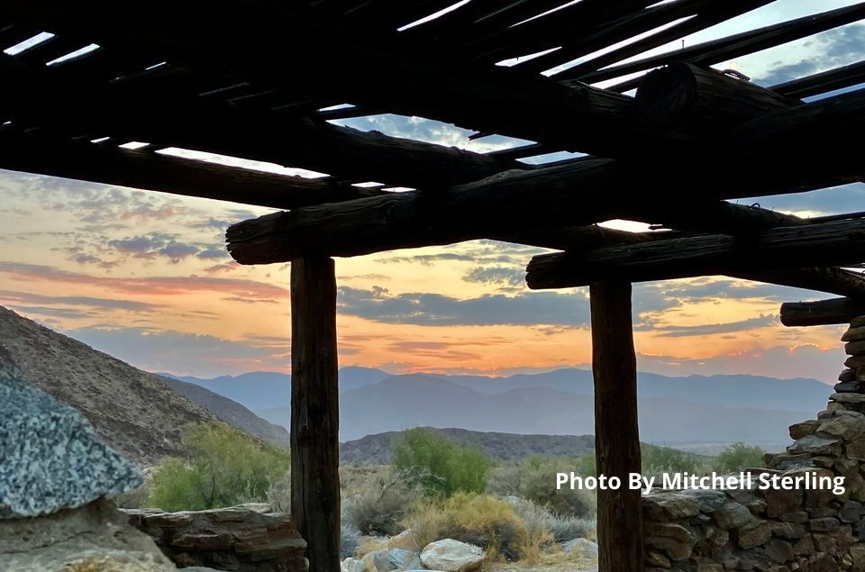 Sunrise at Anza-Borrego Desert State Park. Borrego Palm Canyon, 7/12/24. iPhone SE (3rd gen).
