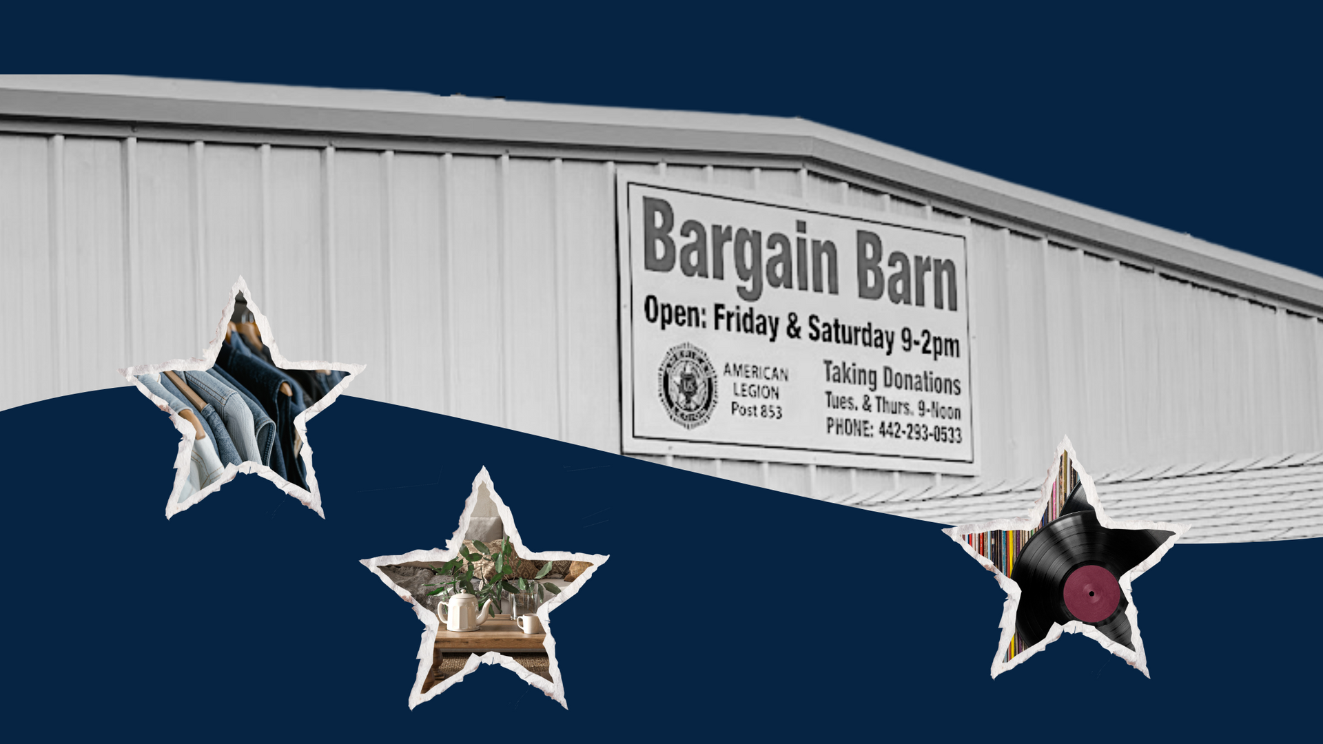 Support Veterans at Bargain Barn
