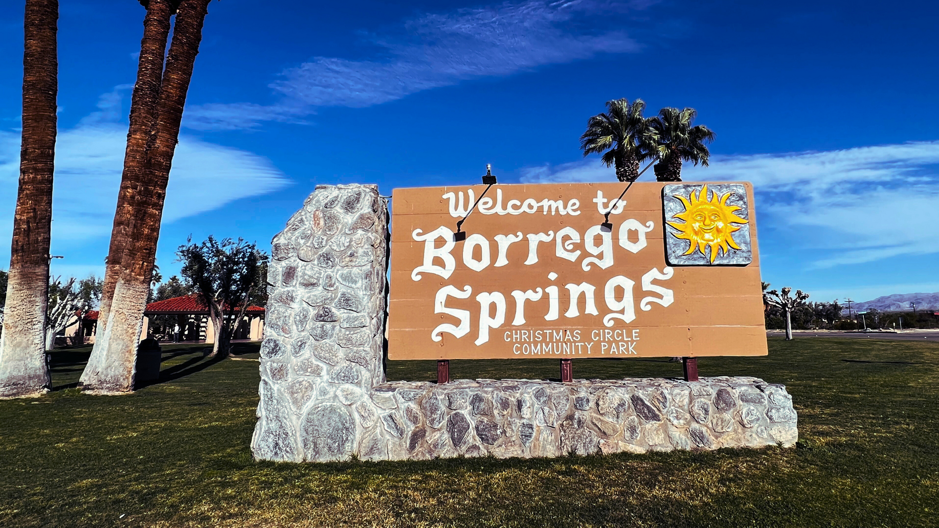 Borrego Springs welcome sign