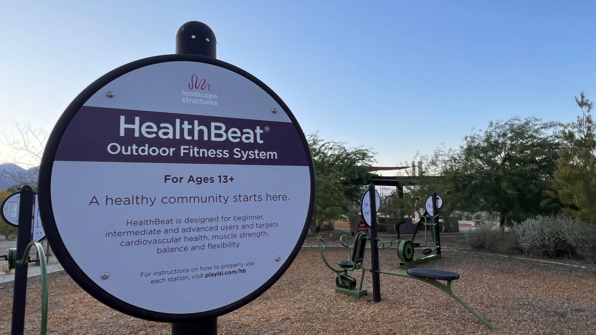 Borrego Springs County Park adult exercise area