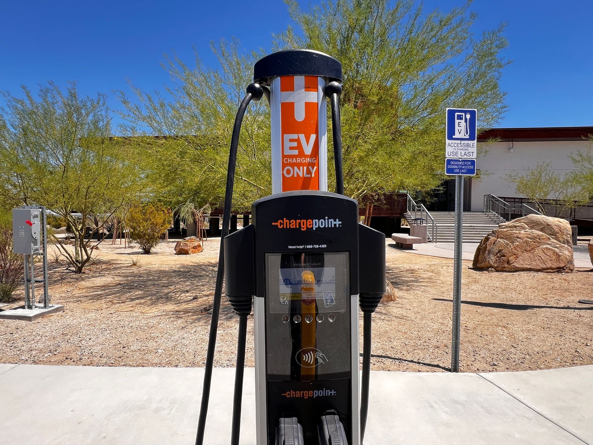 Charge your EV with Chargepoint at Borrego Springs Branch 2580 Country Club Rd, Borrego Springs 92004