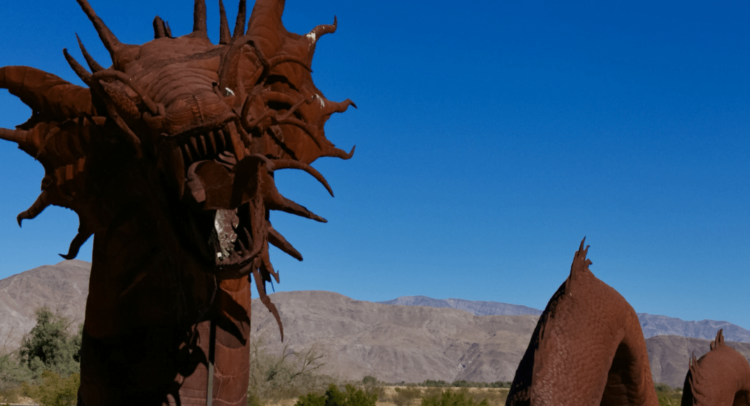 Metal Sky Art Sculptures in Borrego Springs