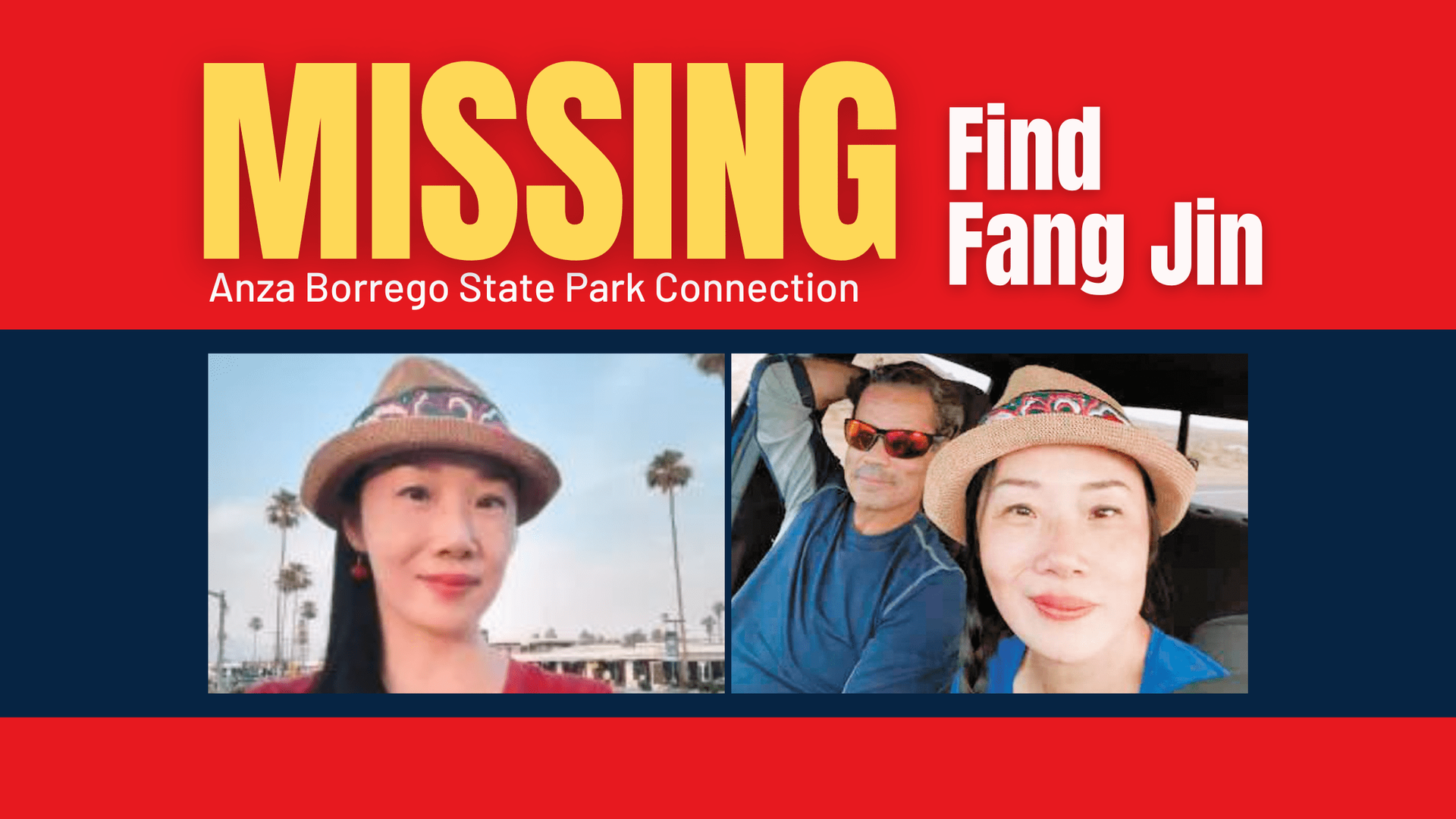 Learn the facts of missing Chinese tourist Fang Jin. Learn the facts surrounding her mysterious disappearance and why community vigilance is crucial.