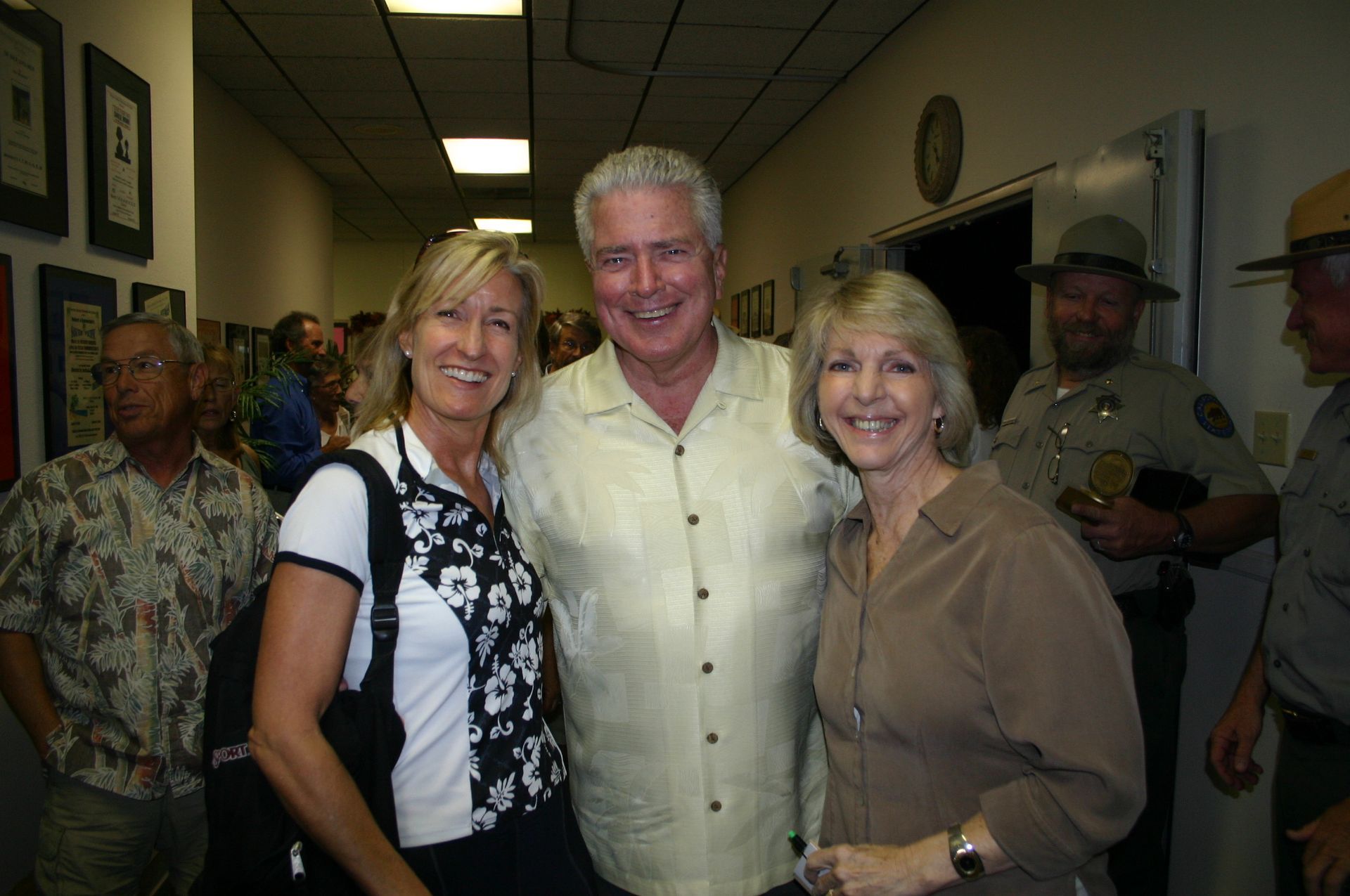 Elena Thompson, Huell Howser, and Bonnie Resor