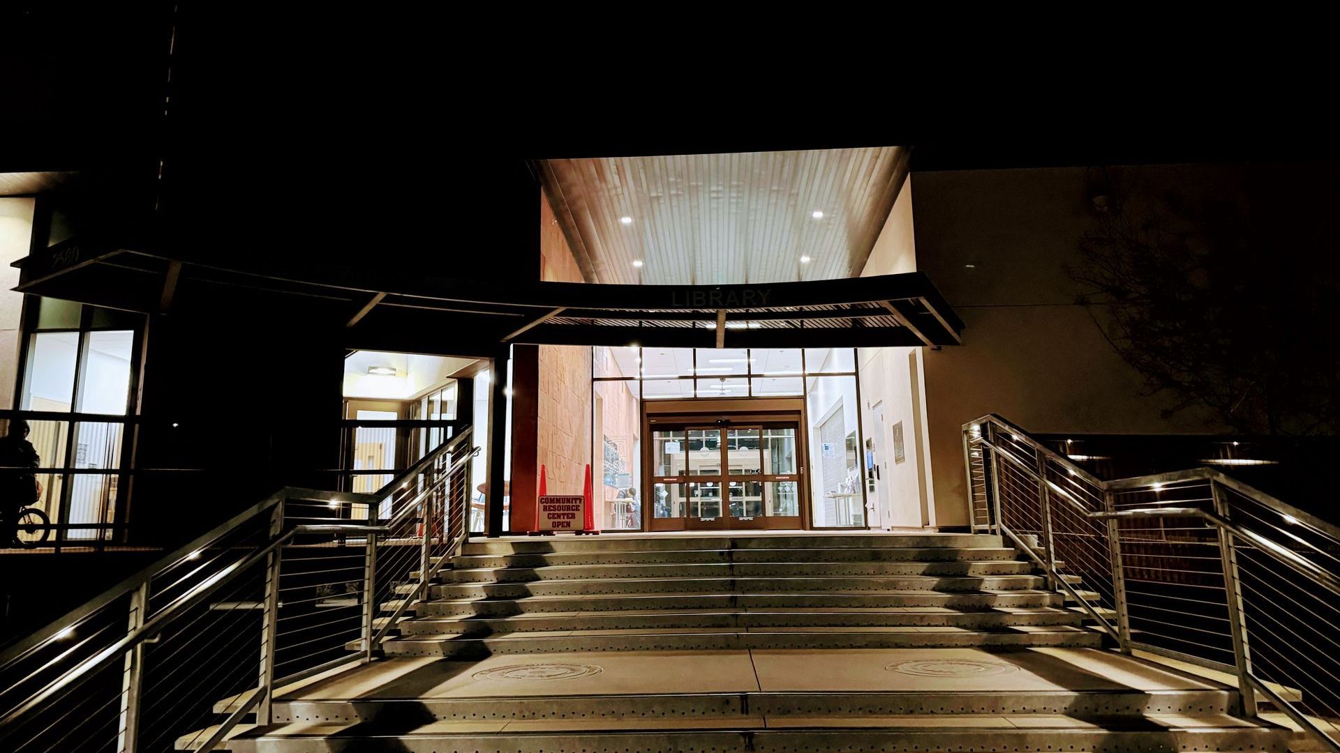 Borrego Springs Library at Night