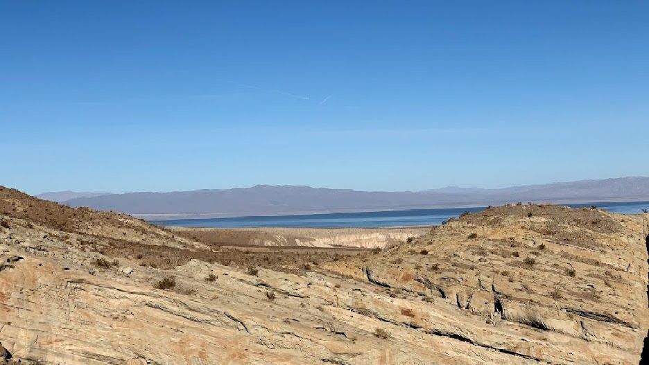 Calcite Mine Trail: View of Salton Sea