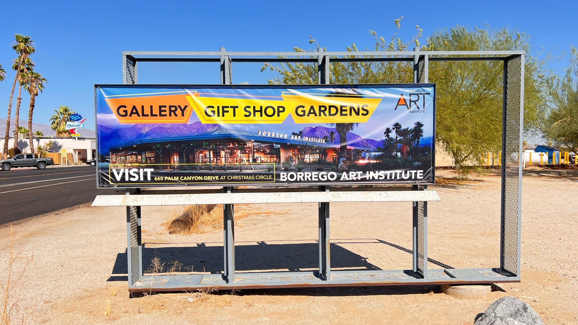 Visit Borrego Art Institute's Gallery, Gift Shop and Gardens  