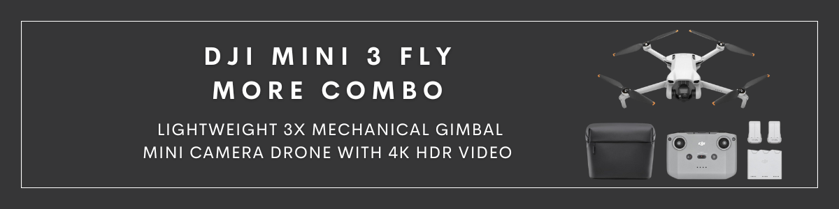  DJI Mini 3 Fly More Combo, Lightweight 3x Mechanical Gimbal Mini Camera Drone with 4K HDR Video