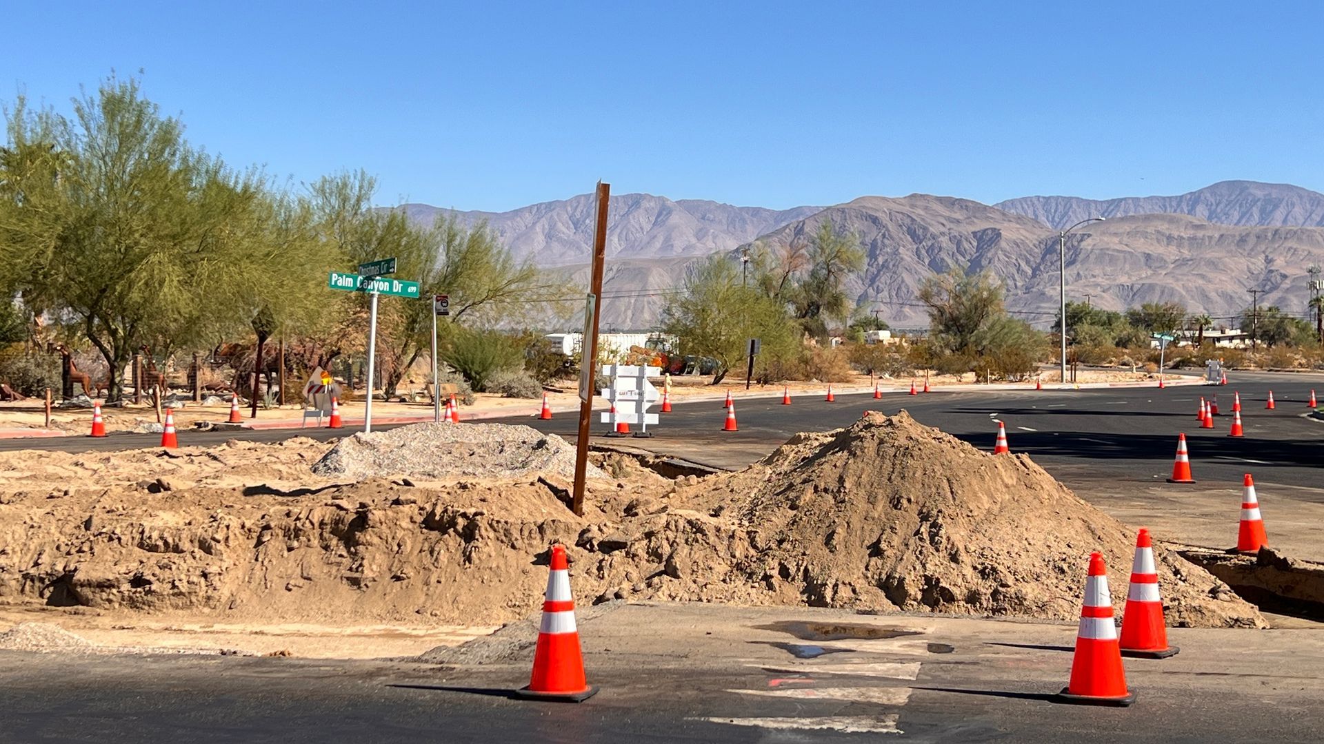 Borrego Springs Shadeway Construction