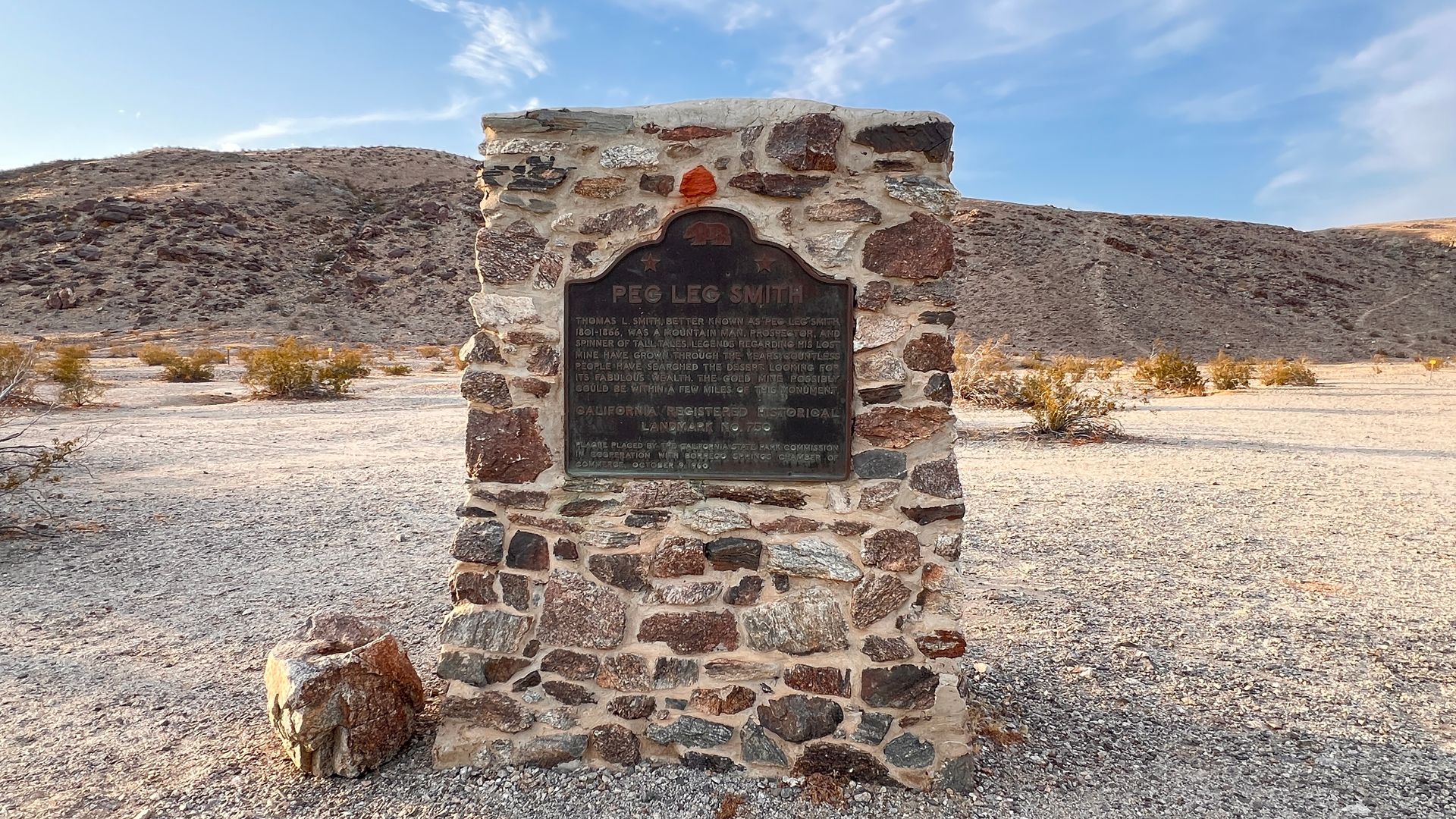 Pegleg Smith Historic Marker