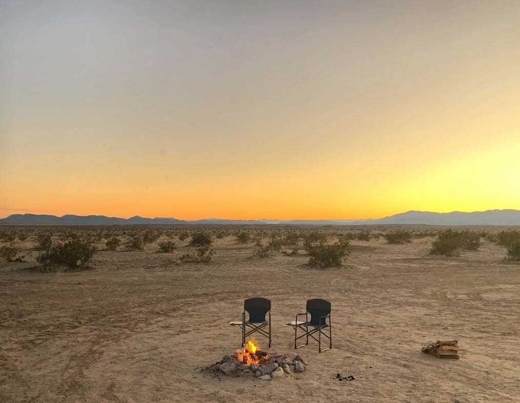 The Power of Sitting in Chairs by a Fire in Anza Borrego State Park