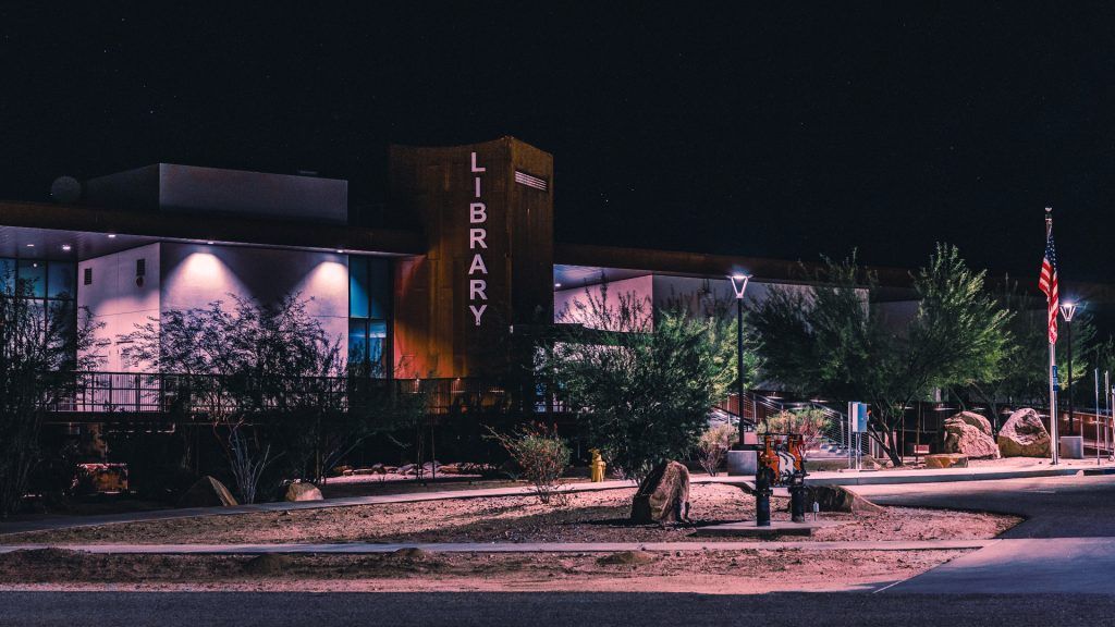 Borrego Springs Library: Photo by Tom Bertolotti