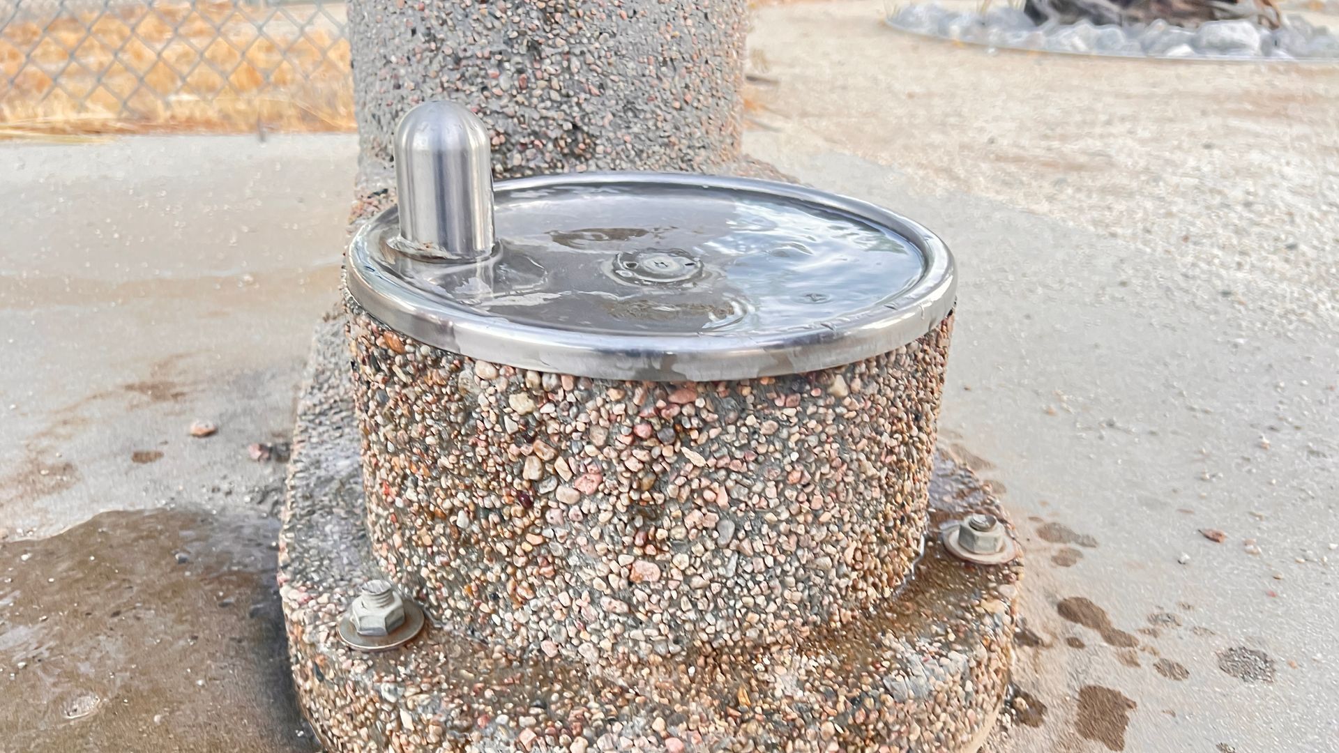 water faucet for dogs at Borrego' springs public park