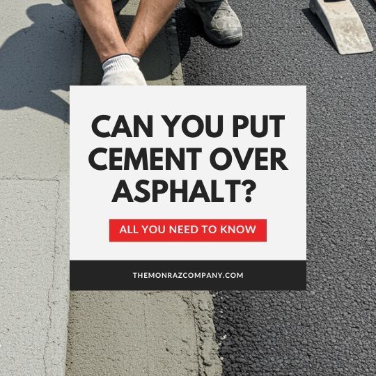 Can You Put Cement Over Asphalt?
