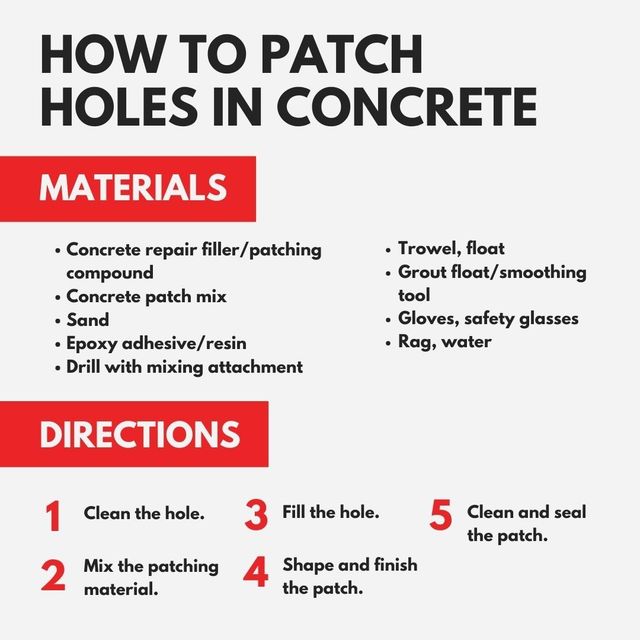 Patching Holes In Concrete How To Patch Small Cracks Or Holes In
