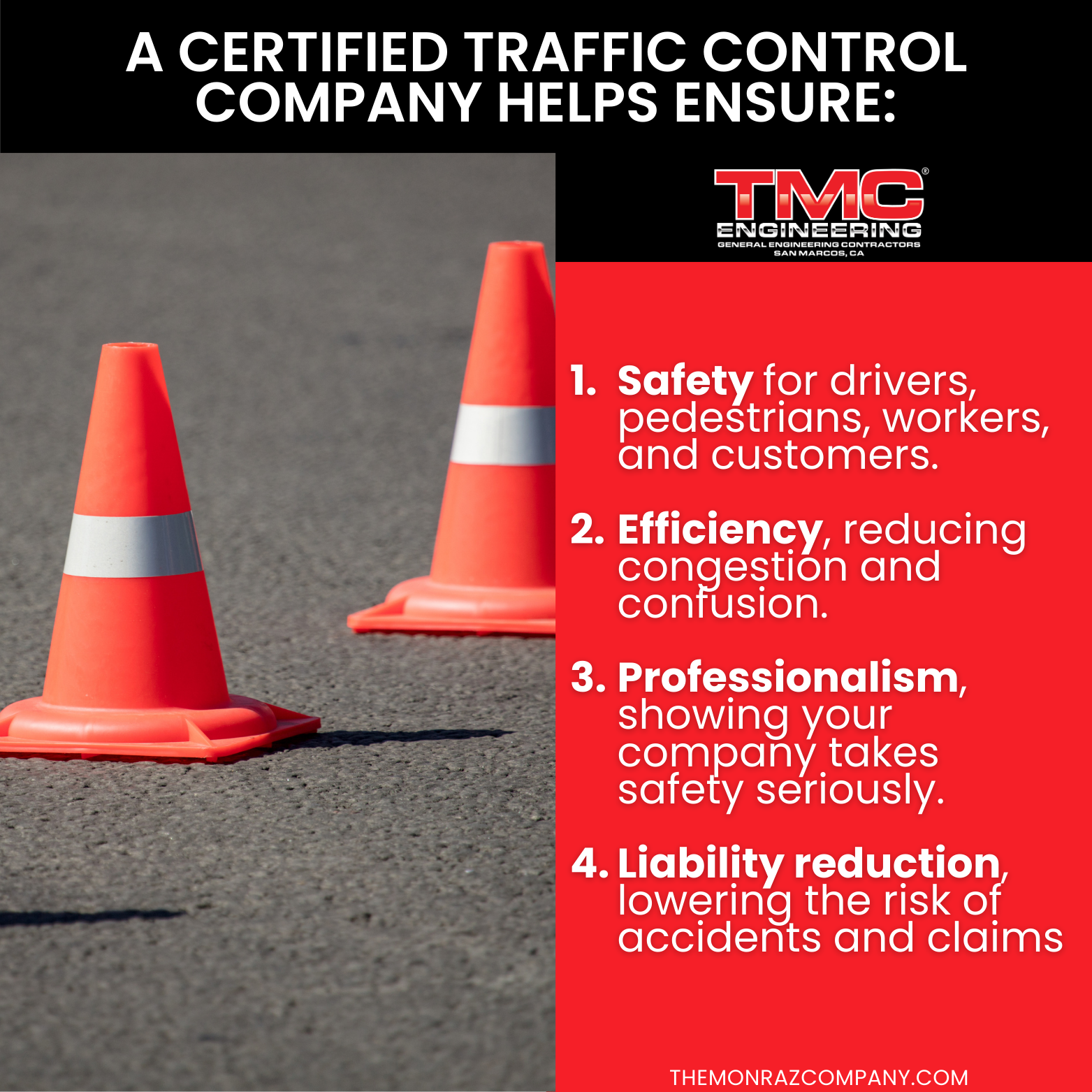 a certified traffic control company helps ensure: