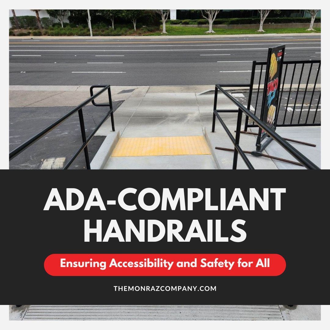 Ada compliant handrails ensuring accessibility and safety for all