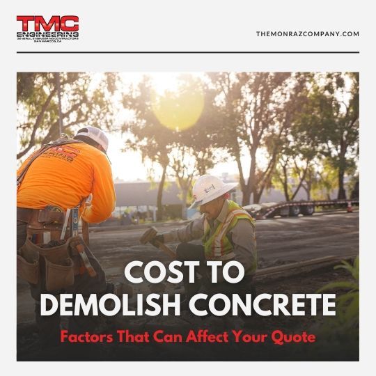 Cost to Demolish Concrete: Factors That Can Affect Your Quote